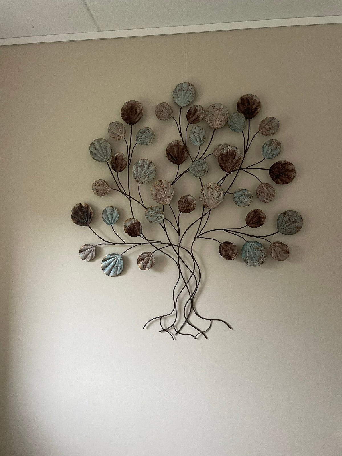 Metalen Wanddecoratie Boom - 90x80 cm, Ophalen, Metaal, Wandsculptuur, Gebruikt