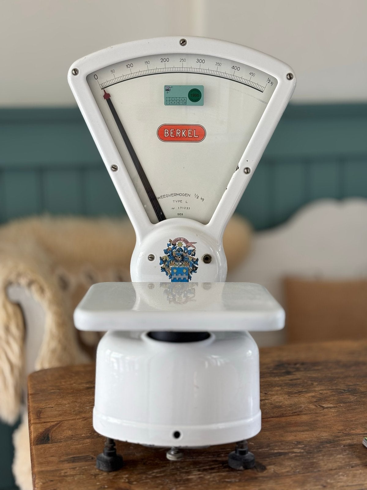 Vintage Berkel Weegschaal - Type L, 1959 - 1/2 kg, Ophalen