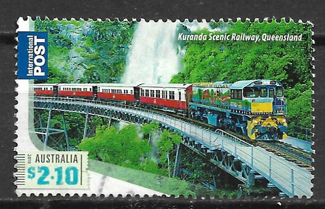 Australie 2010 Trein Kuranda scenic highway, Verzenden, Gestempeld