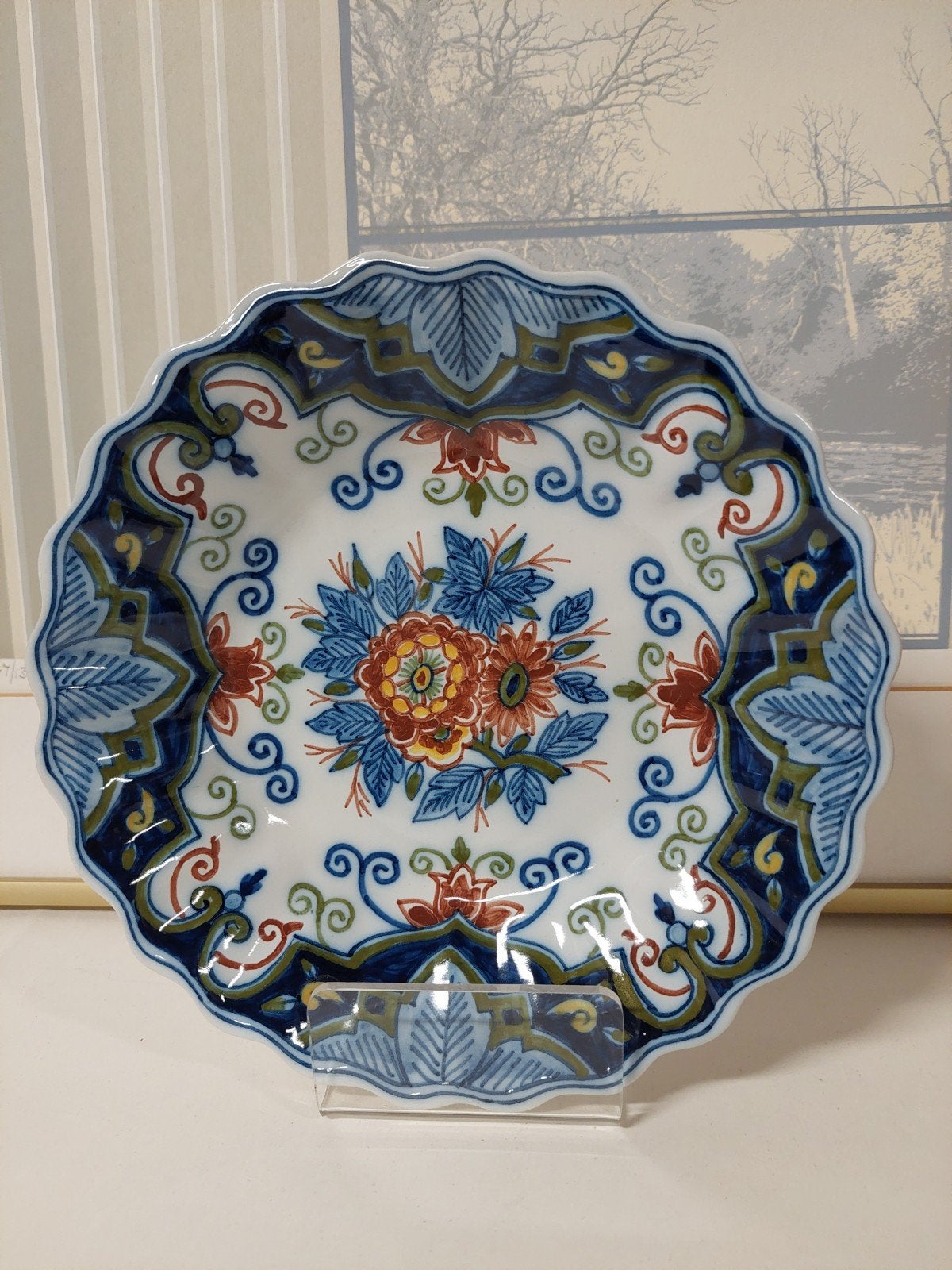 Makkum Tichelaar wandbord - Handgeschilderd, Antiek en Kunst, Ophalen of Verzenden