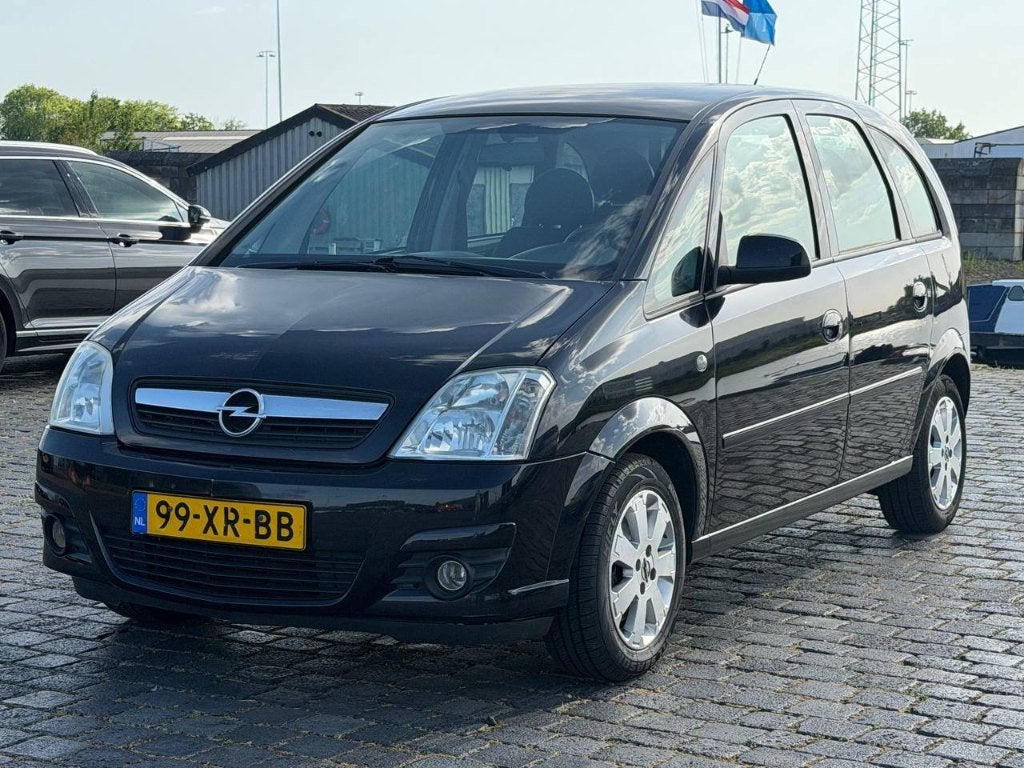 Opel Meriva 1.6 16V 77KW 2007 Zwart, Auto's, Opel, Voorwielaandrijving, 15 km/l, 4 cilinders, Zwart