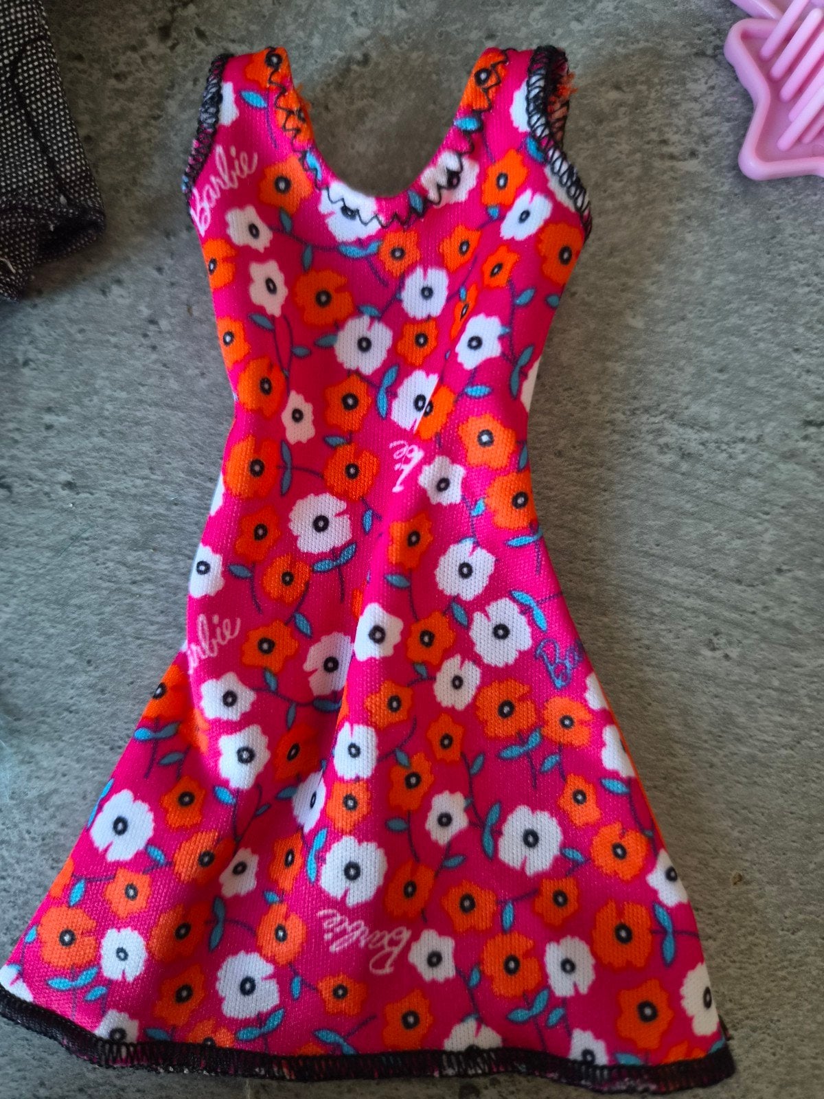 Barbie jurk met bloemenprint, Ophalen of Verzenden, Gebruikt