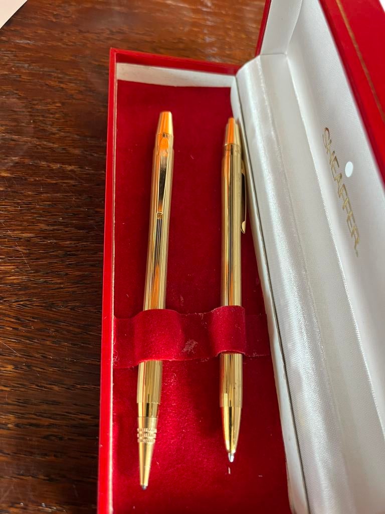 Sheaffer pennen set u s a, Verzamelen, Pennenverzamelingen, Zo goed als nieuw, Balpen, Overige merken, Ophalen of Verzenden