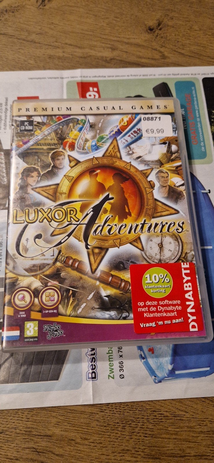 Luxor Adventures PC CD-ROM - Avontuurlijk Puzzelspel, Puzzel en Educatief, 1 speler, Ophalen of Verzenden, Zo goed als nieuw