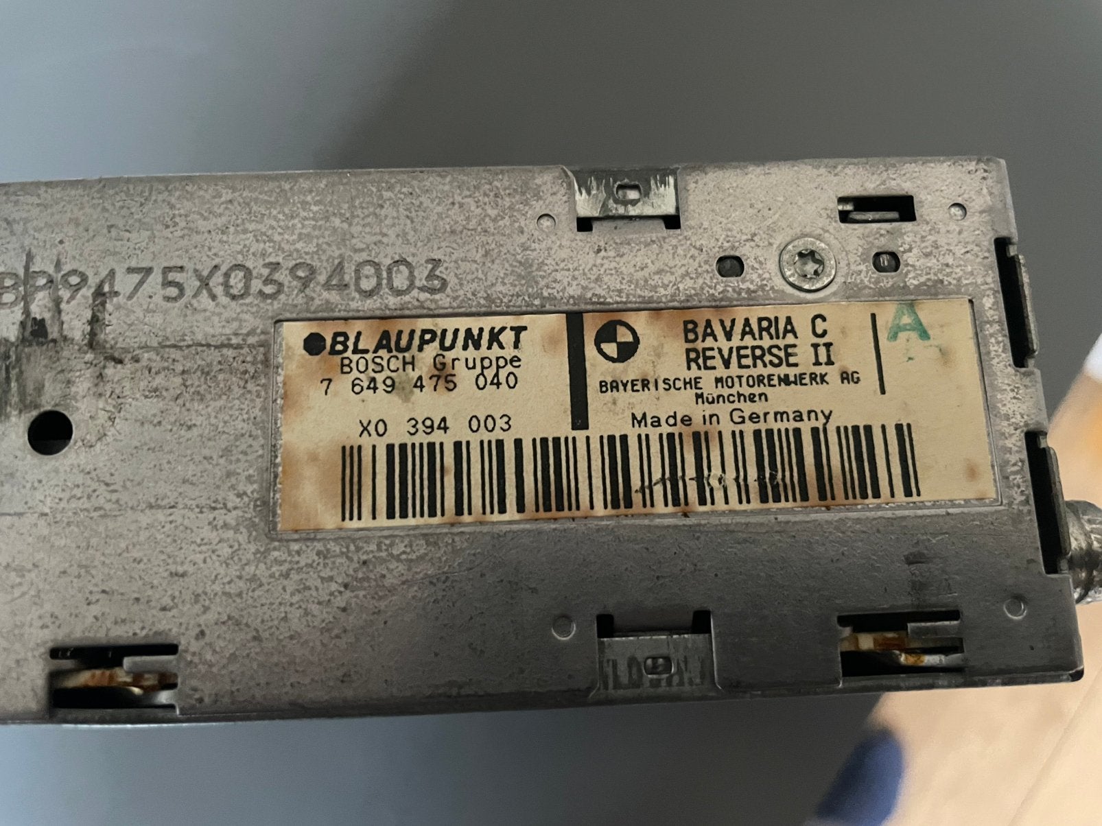 Originele BMW Bavaria radio (DEFECT!), Ophalen of Verzenden, Gebruikt