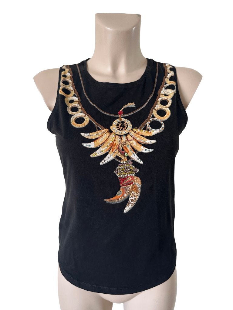Liu Jo top S, Zwart, Ophalen of Verzenden, Zo goed als nieuw, Zonder mouw
