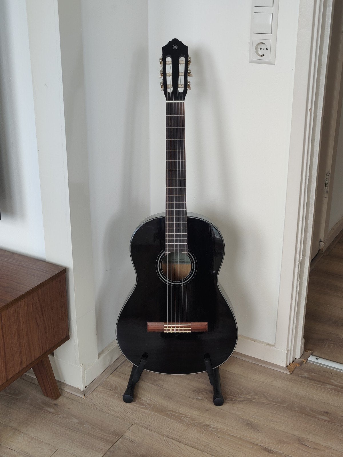 Yamaha C40 Spaanse gitaar met standaard en snaren, Ophalen, Klassieke of Spaanse gitaar