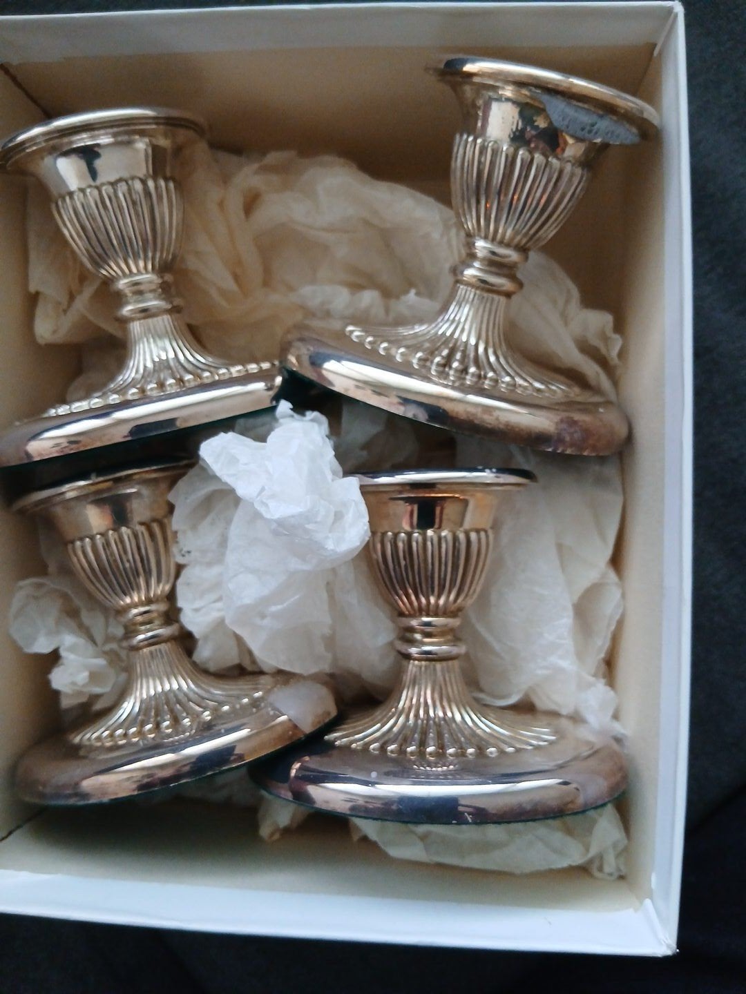 Keltum juwelierspleet zilveren kandelaars (4 stuks), Ophalen of Verzenden, Zilver