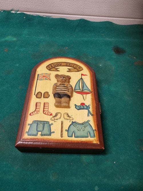 sleutelkastje teddy sailor van hout, Ophalen of Verzenden, 'T Olde Gre-j, Info@toldegrej.nl, Endepoelstraat 20f Didam
