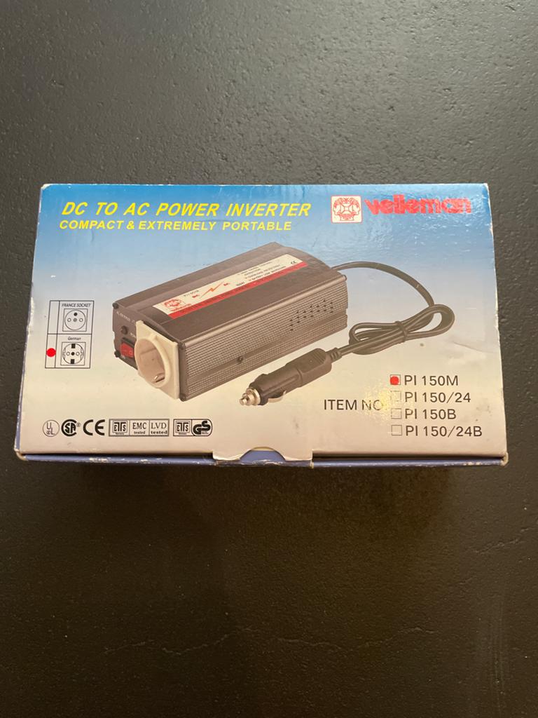 Velleman Omvormer 12V naar 230V, 150W, Auto diversen, Overige Auto diversen, Ophalen of Verzenden