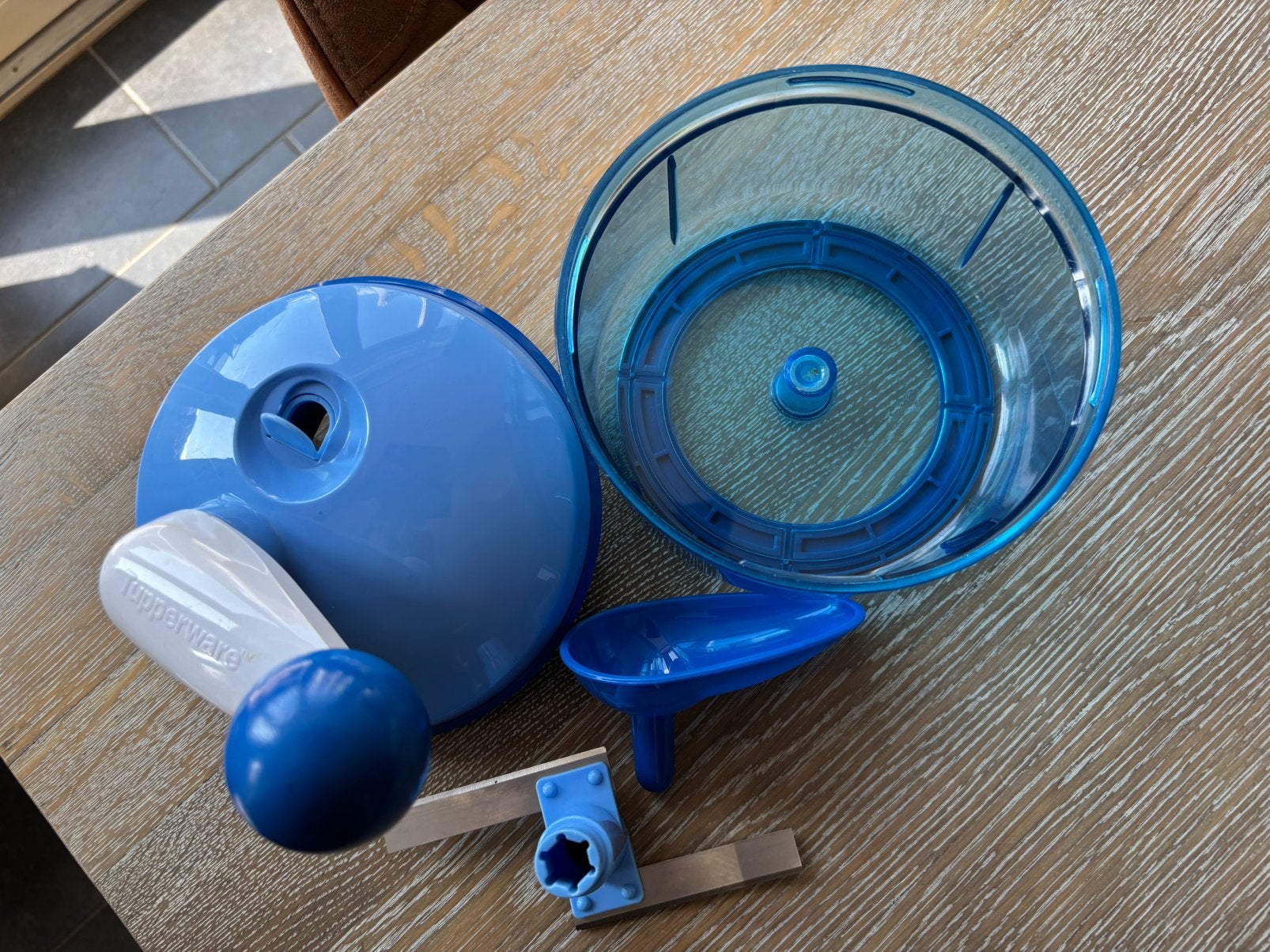 Quickchef blauw van Tupperware, Ophalen of Verzenden, Zo goed als nieuw, Blauw