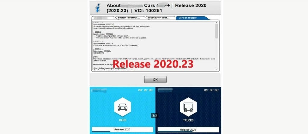 Autocom 2020.23 setup versie., Verzenden
