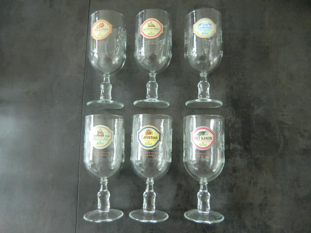 6 retro bierglazen van Grolsch, Ophalen of Verzenden, Gebruikt, Bierglas