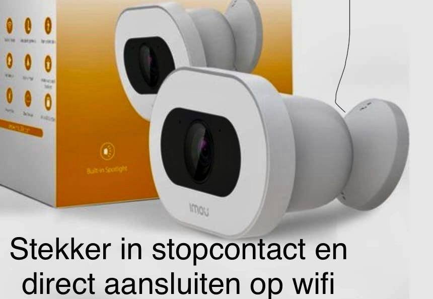 Bewakingscamera IMOU/ DAHUA wifi opname sd kaart mogelijk, Ophalen, Nieuw, Buitencamera