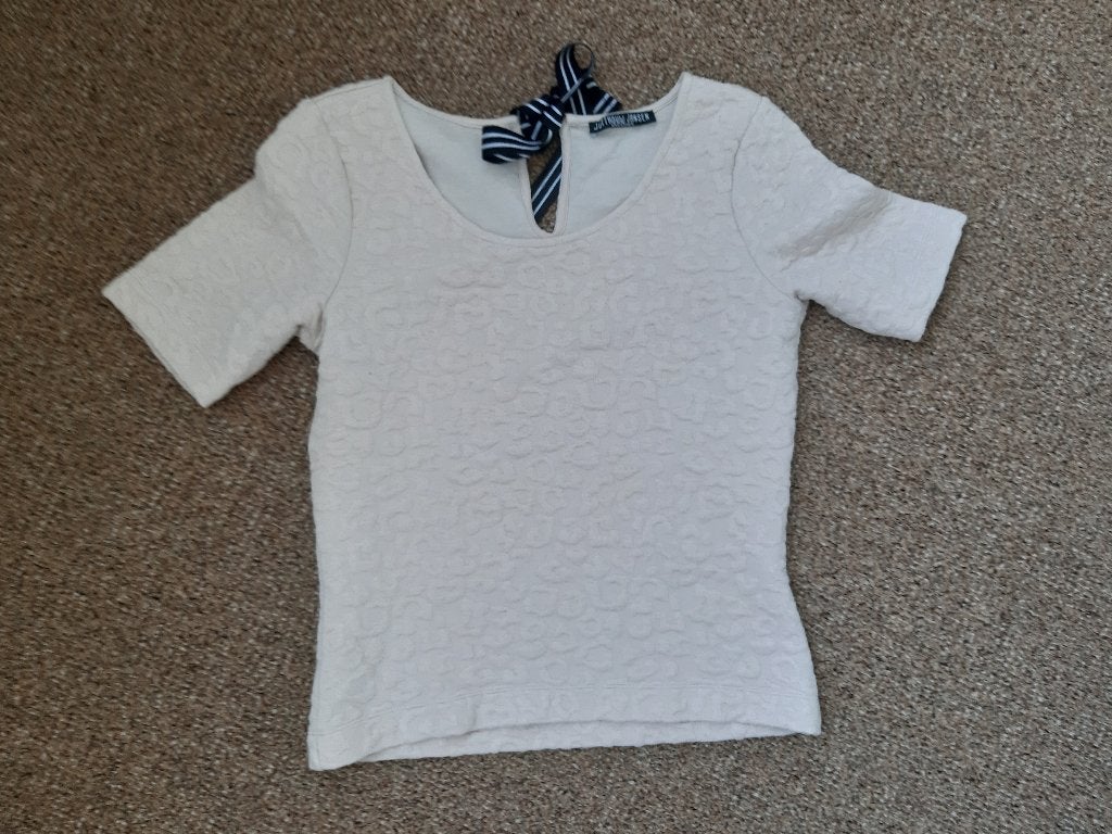 zachtroze shirt / truitje Juffrouw Jansen maat M, Zo goed als nieuw, Korte mouw, Roze, Juffrouw Jansen