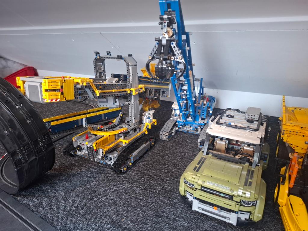 Grote partij technisch lego, bakken met lego en grondplaten, Ophalen of Verzenden