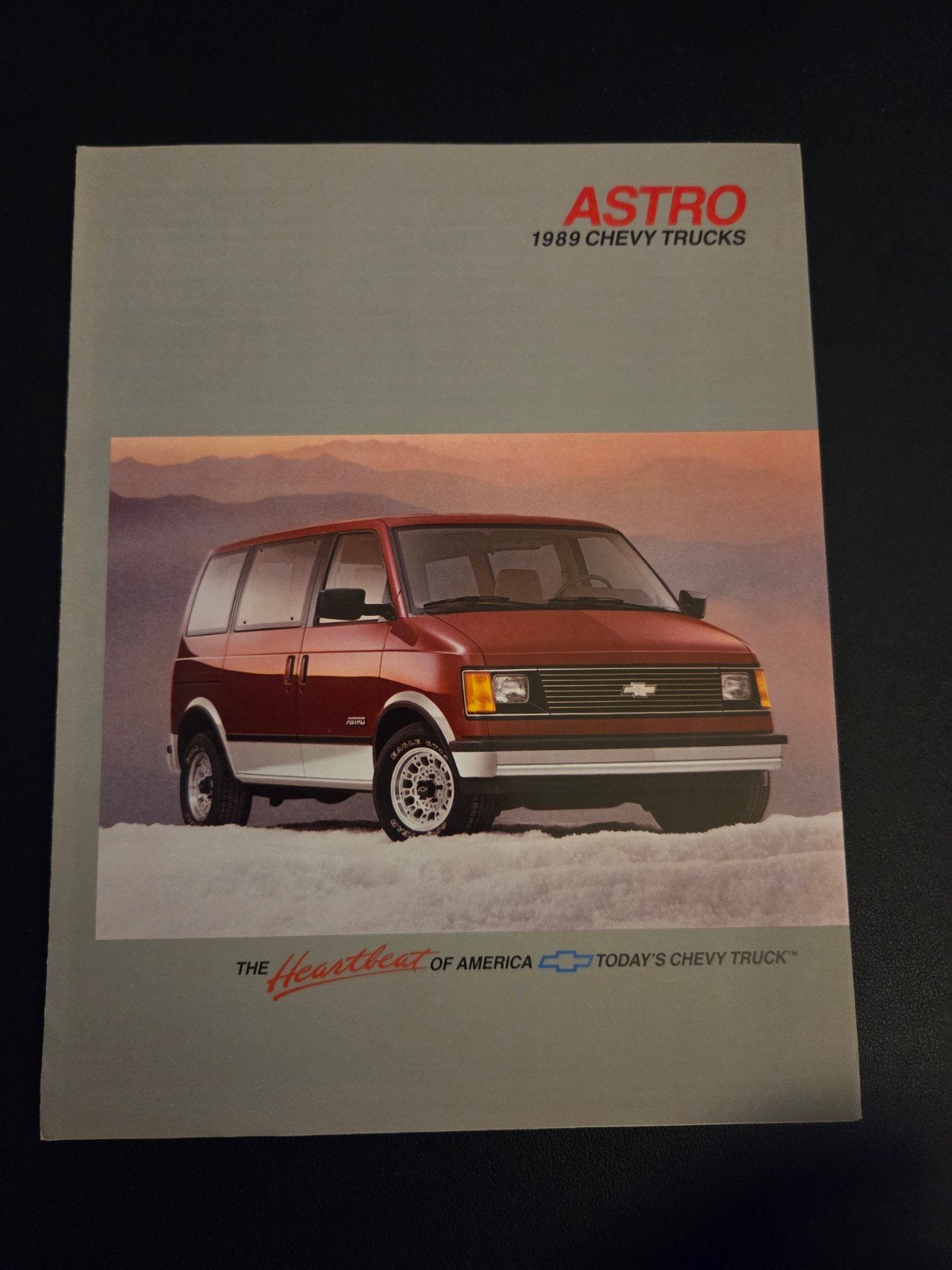 Brochure Chevrolet Astro 1989 USA, Ophalen of Verzenden, Zo goed als nieuw, Chevrolet