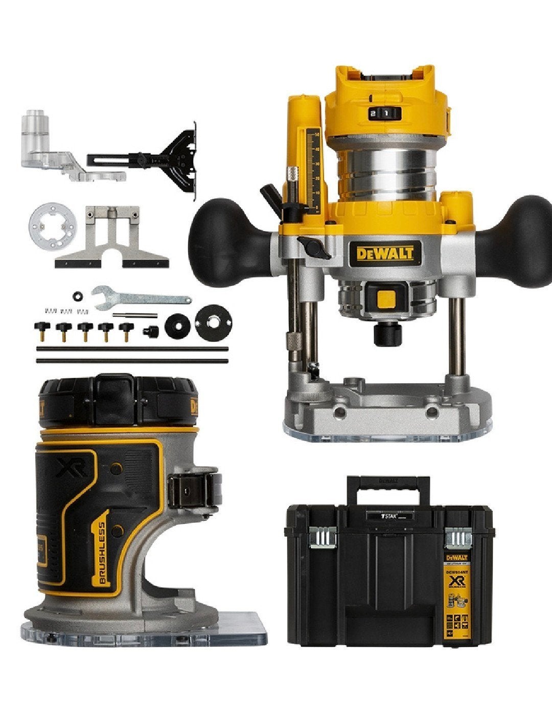 DeWalt Bovenfrees Set overcompleet. - Compact en Krachtig, Doe-het-zelf en Verbouw, Gereedschap | Freesmachines, DeWalt, Accu