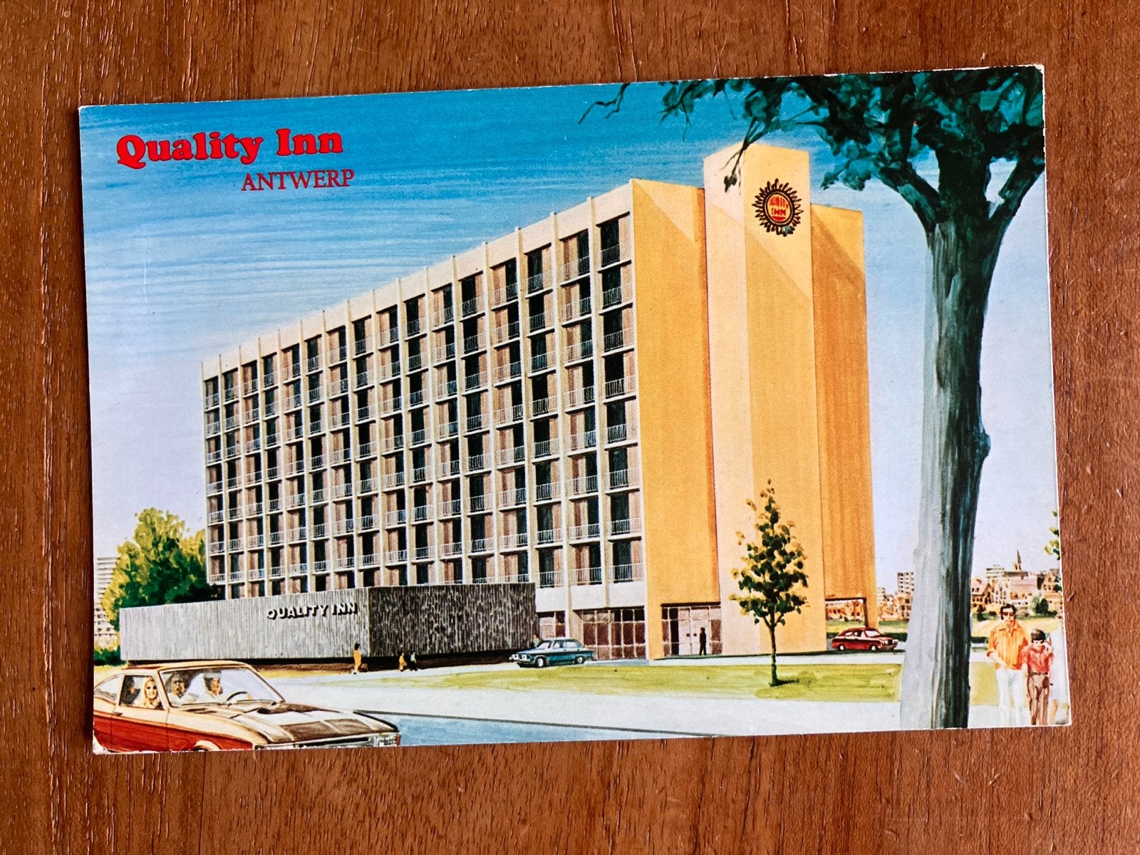 Vintage Postkaart Quality Inn Antwerpen Borgerhout, Ophalen of Verzenden, 1960 tot 1980, Ongelopen, Antwerpen
