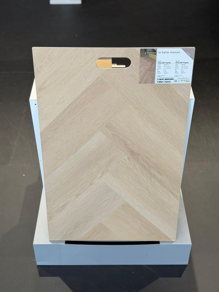 PVC VISGRAATVLOER VOOR SLECHTS €24,90 p/m2 INCL. ONDERVLOER, Crème, 75 m² of meer, Nieuw, Ophalen of Verzenden