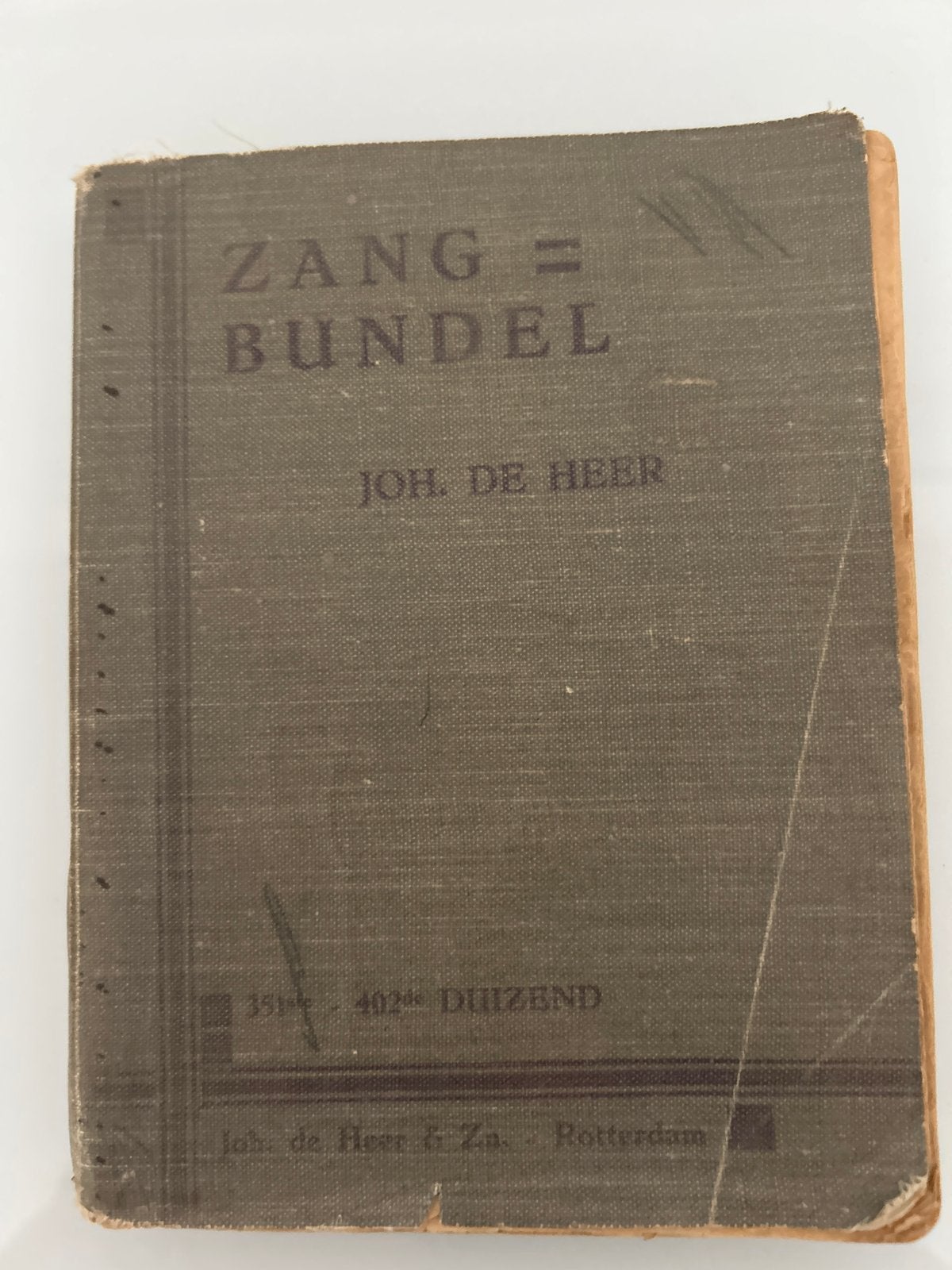 Zangbundel Joh. de Heer - Oude editie, Boeken, Muziek, Gelezen, Algemeen, Ophalen of Verzenden
