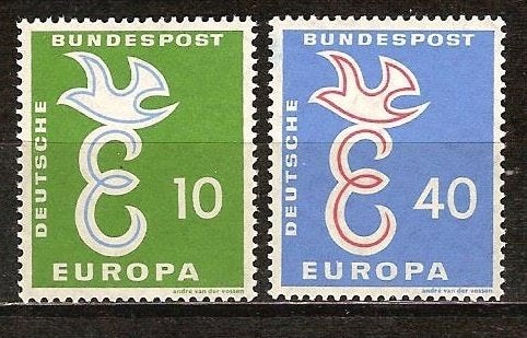 Duitsland 295-296 postfris, Ophalen of Verzenden, BRD, Postfris
