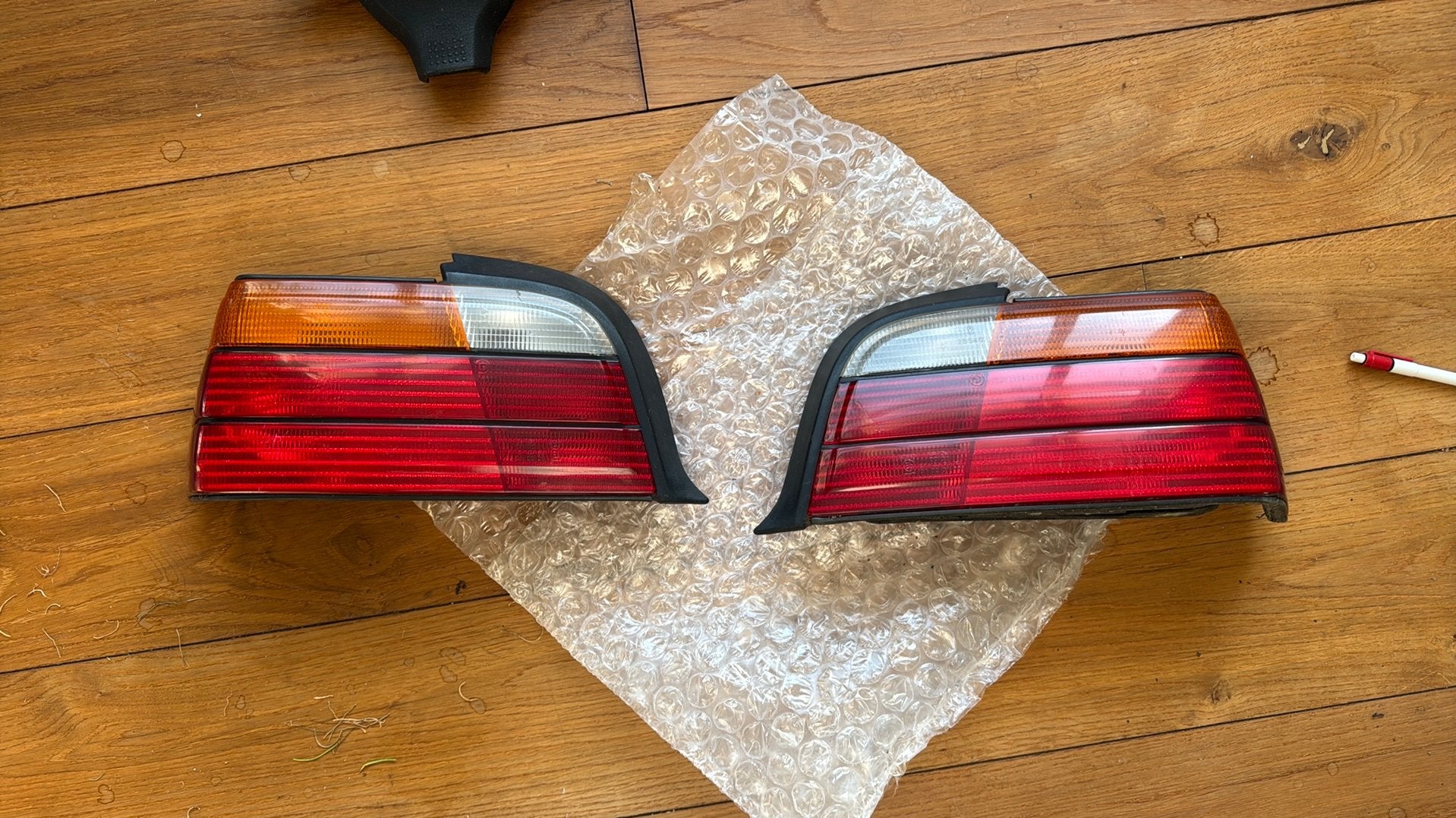 BMW E36 coupé/cabriolet achterlichten pre-LCI oranje/wit/roo, Ophalen of Verzenden, Gebruikt, BMW