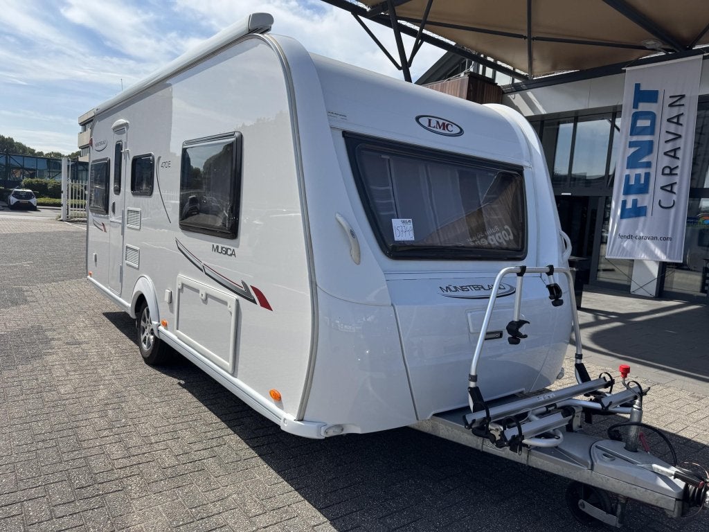 LMC Musica 470 E 2012 MOVER + LUIFEL!!!, Caravans en Kamperen, Caravans, Schokbreker, Overige typen, Bedrijf, Treinzit
