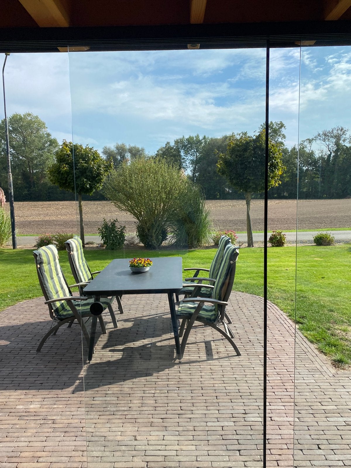 Glasschuifdeur met greepgat incl pallet voor vervoer, Doe-het-zelf en Verbouw, Ophalen, 80 tot 120 cm, Overige typen, 160 cm of meer