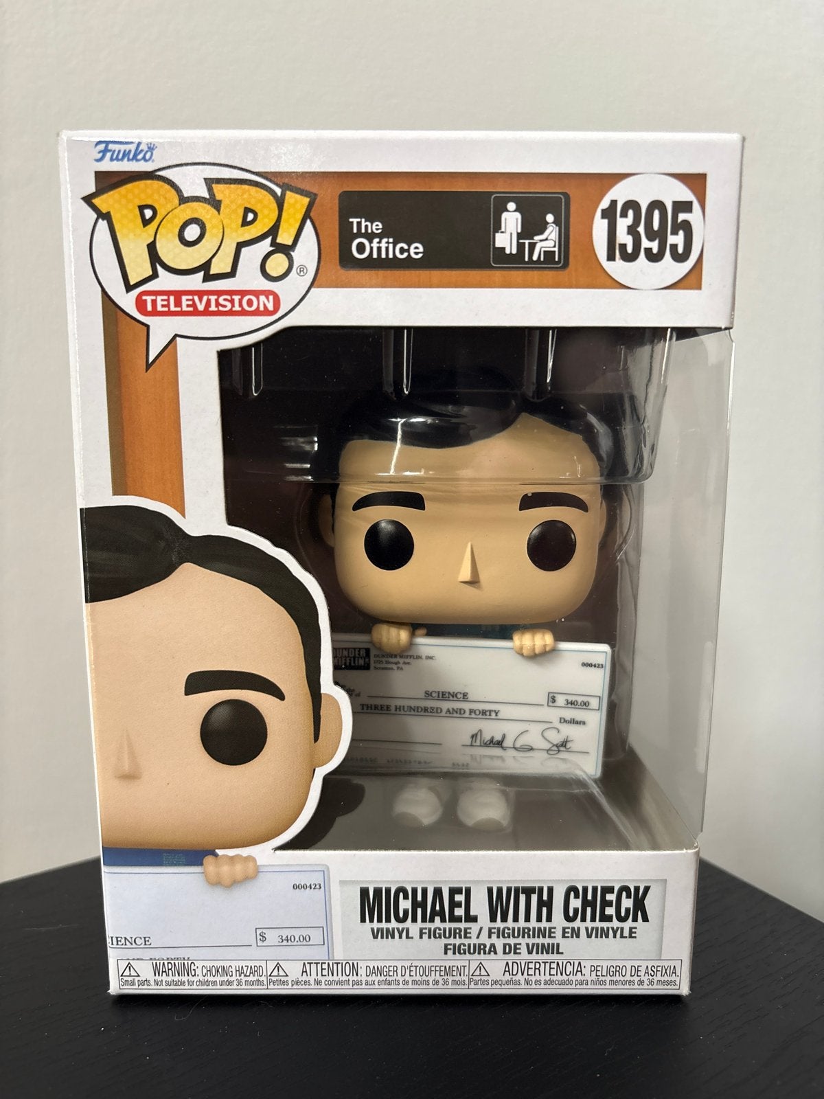 Funko Pop! The Office - Michael with Check #1395, Ophalen of Verzenden, Nieuw