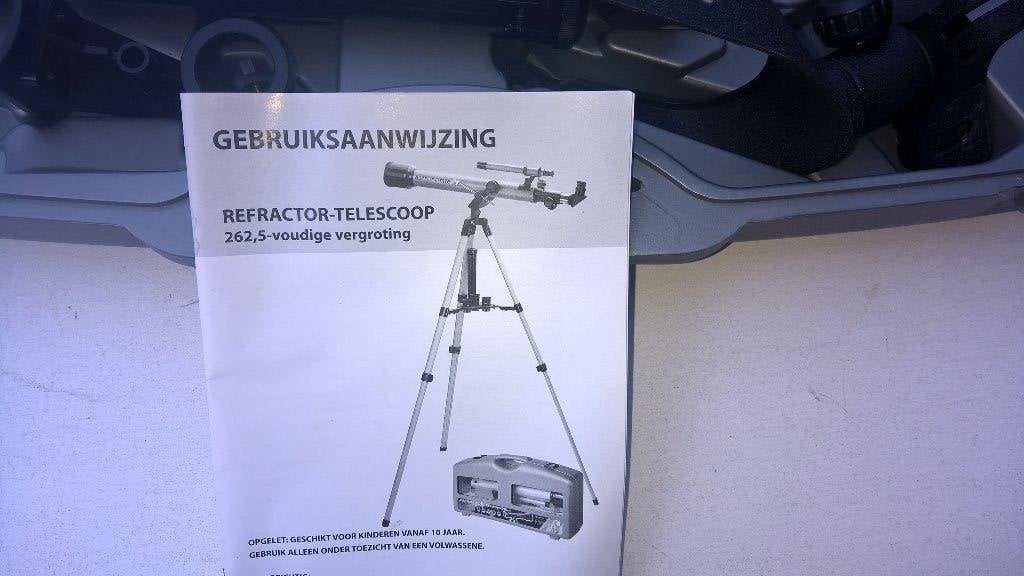 TE koop aangeboden mooi REFACTOR- TELESCOOP .262,5., Ophalen of Verzenden, Zo goed als nieuw, Minder dan 80 mm, Lenzentelescoop (refractor)