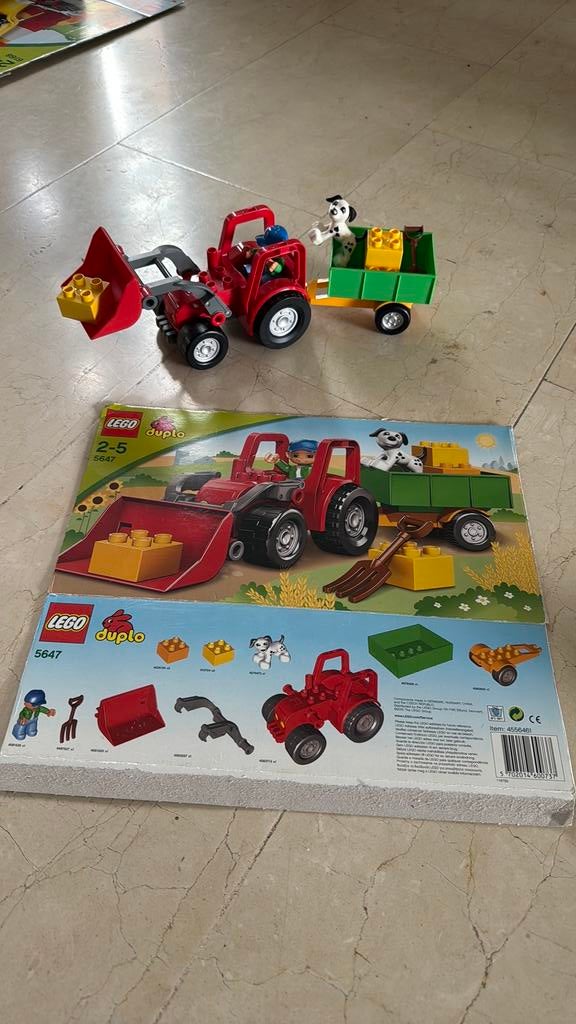 Duplo tractor, Kinderen en Baby's, Speelgoed | Duplo en Lego, Gebruikt, Duplo, Complete set, Compleet, Inclusief minifiguren, Ophalen