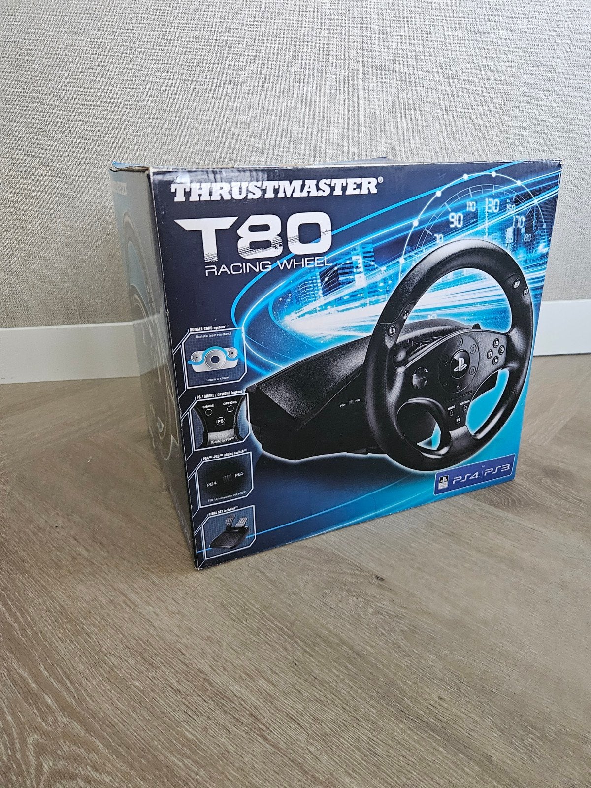 Thrustmaster T80 Racing Wheel voor PS5/4/3, Ophalen of Verzenden, Zo goed als nieuw, Stuur of Pedalen, PlayStation 3