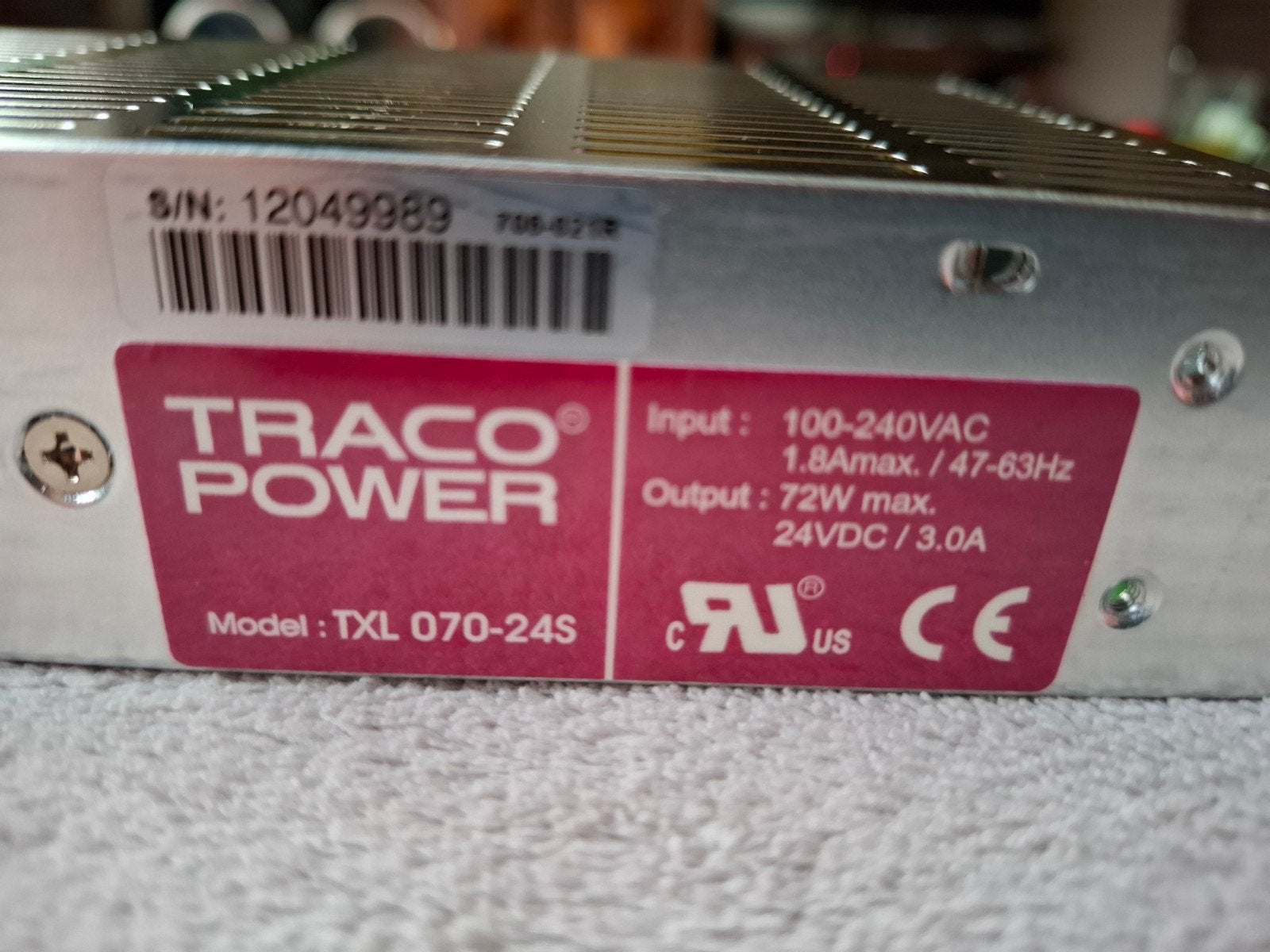 24 volt geschakelde voeding van Traco Power, Verzenden, Nieuw