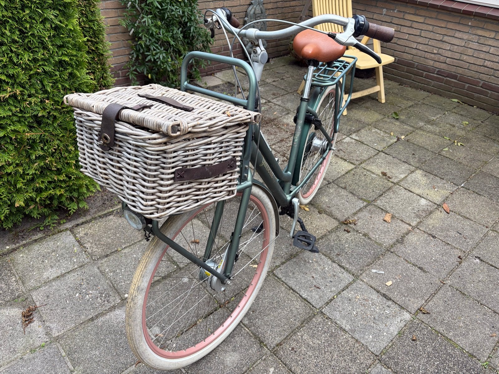 26" Gazelle Damesfiets met mandje en 7 versnellingen, Fietsen en Brommers, Overige merken, Gebruikt, Versnellingen, Ophalen of Verzenden