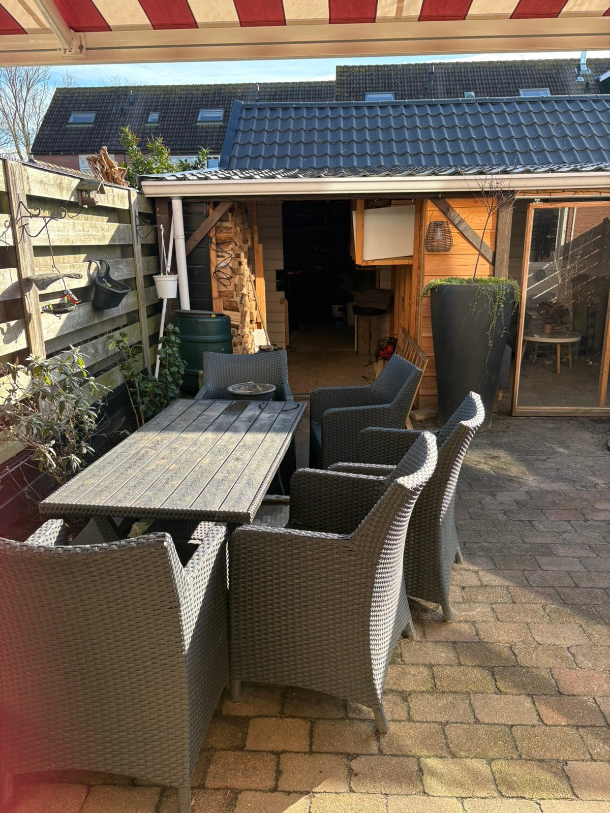 Tuinset, Ophalen, Gebruikt