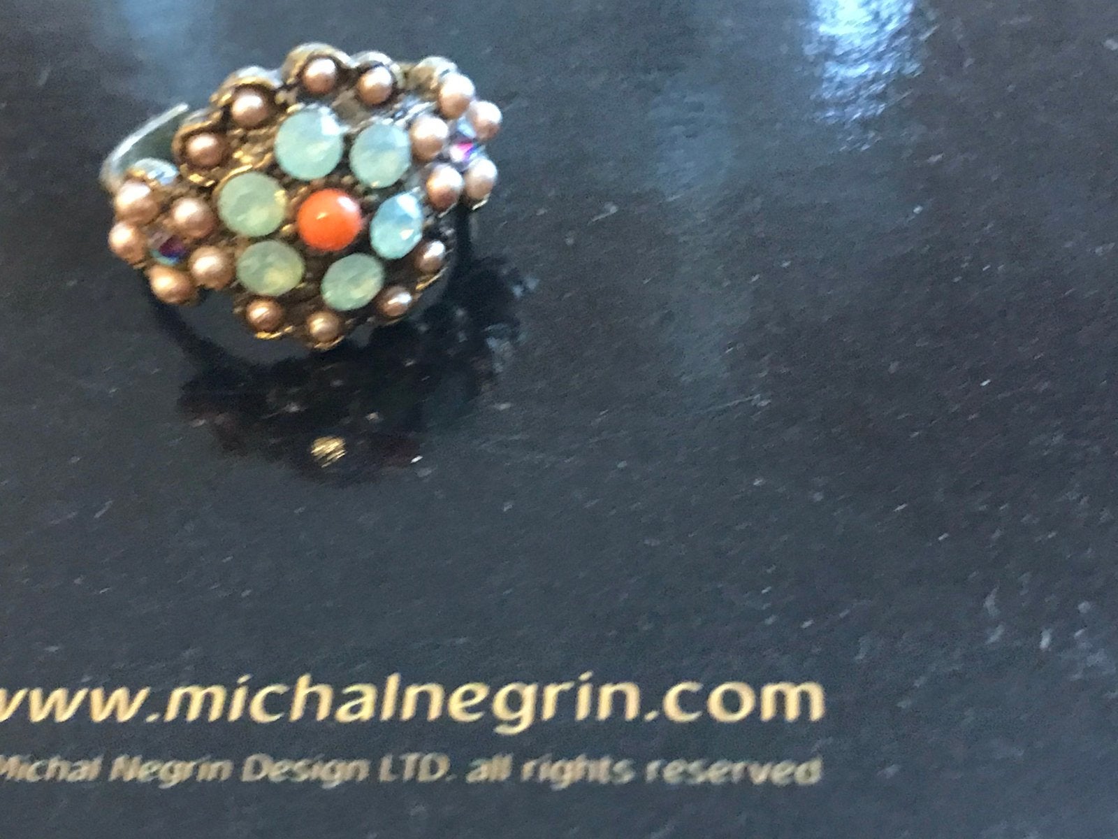 Michal Nagrin ring, Ophalen of Verzenden, Zo goed als nieuw, Overige materialen