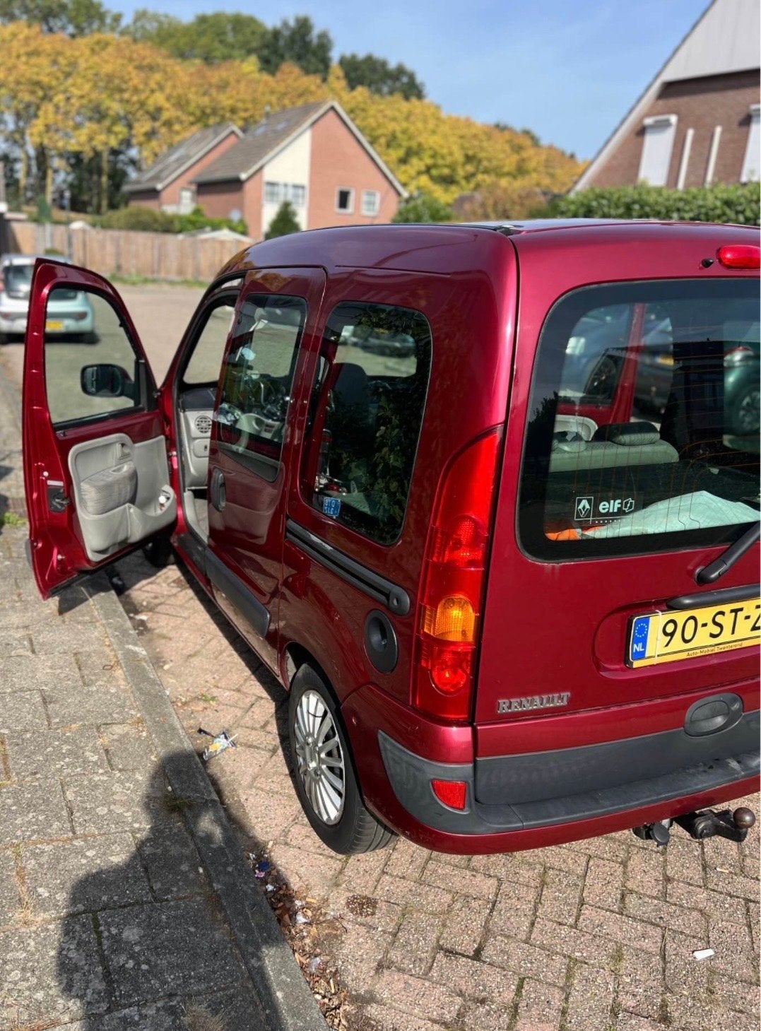 Renault Kangoo 1.6 16V 70KW 2006 Rood, Auto's, 49 €/maand, Origineel Nederlands, Handgeschakeld, Kangoo