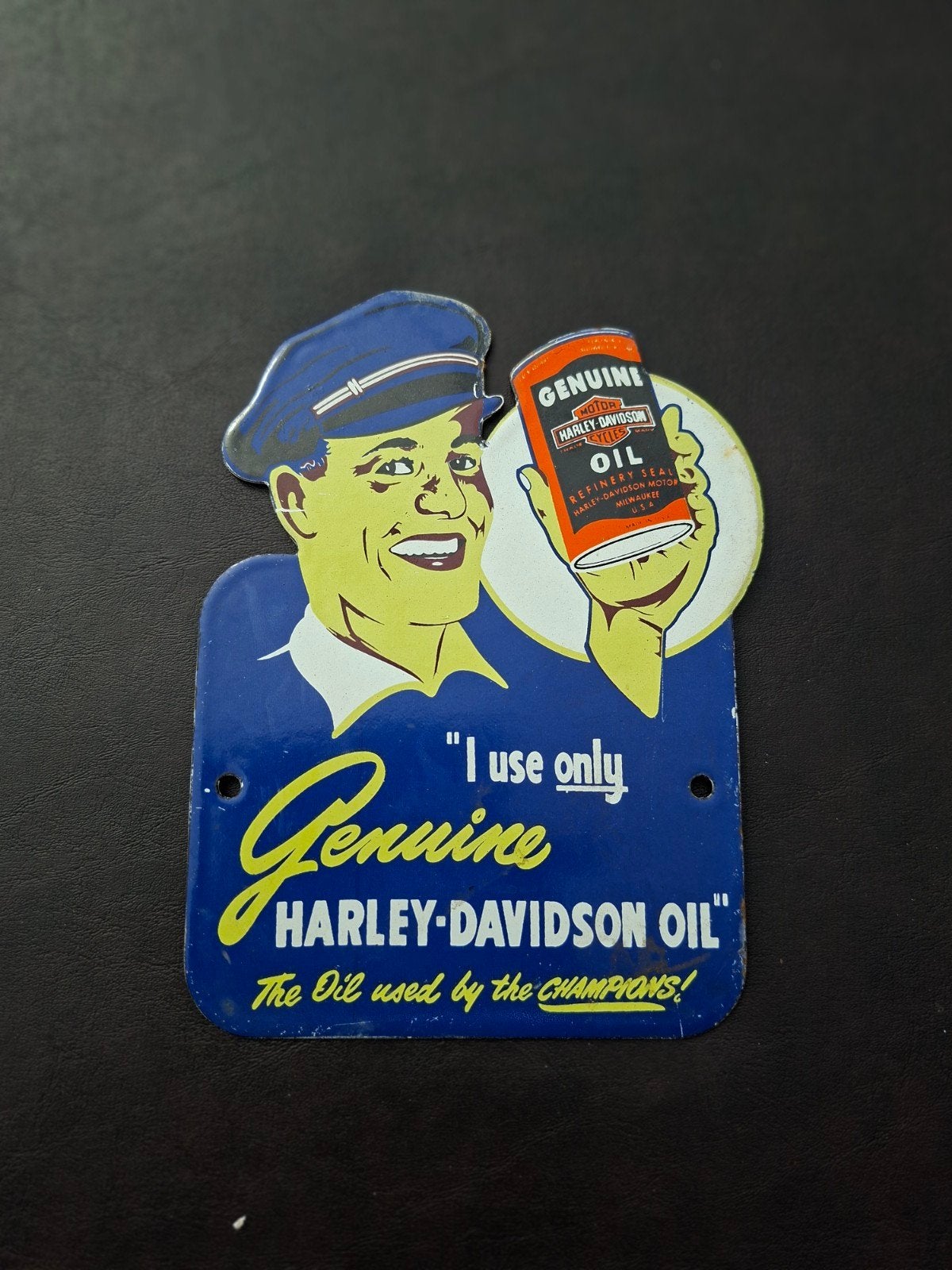 emaille Harley bordje, Verzenden, Reclamebord