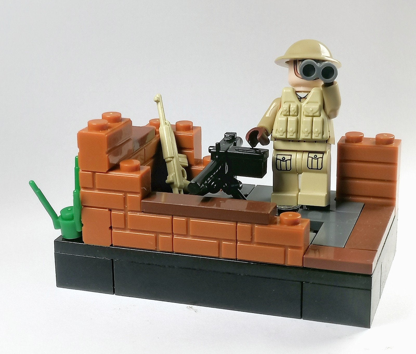 WW2 MOC British soldier On the Lookout € 9,50, Ophalen of Verzenden, Zo goed als nieuw, MOC (eigen creatie), Lego