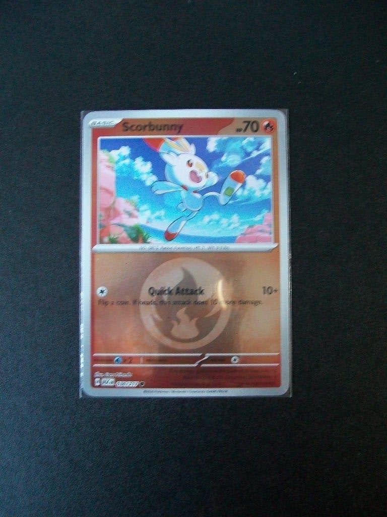 5534. Nieuwe Pokemon Kaart holofoil SCORBUNNY HP70 (036/217), Verzenden, Nieuw, Losse kaart, Foil