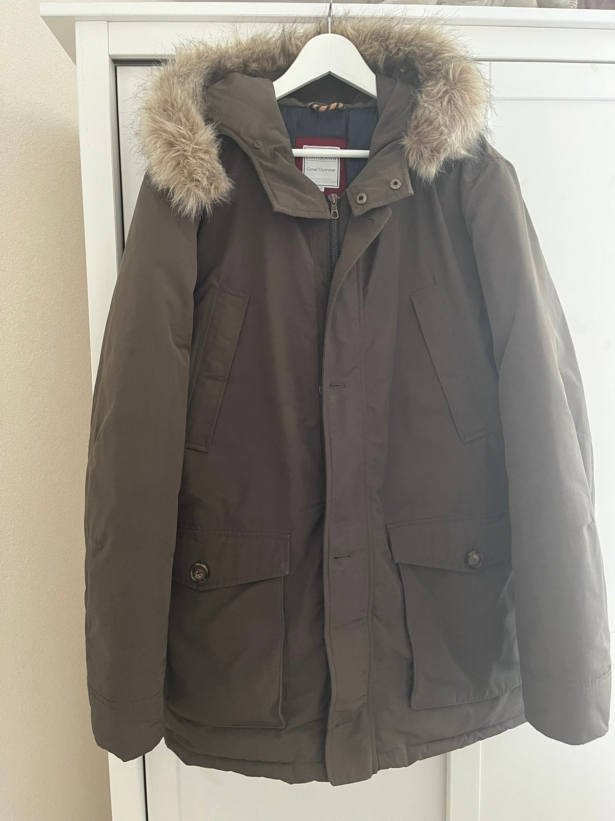 Heren winterjas, Verzenden, Zo goed als nieuw, Overige maten, Groen