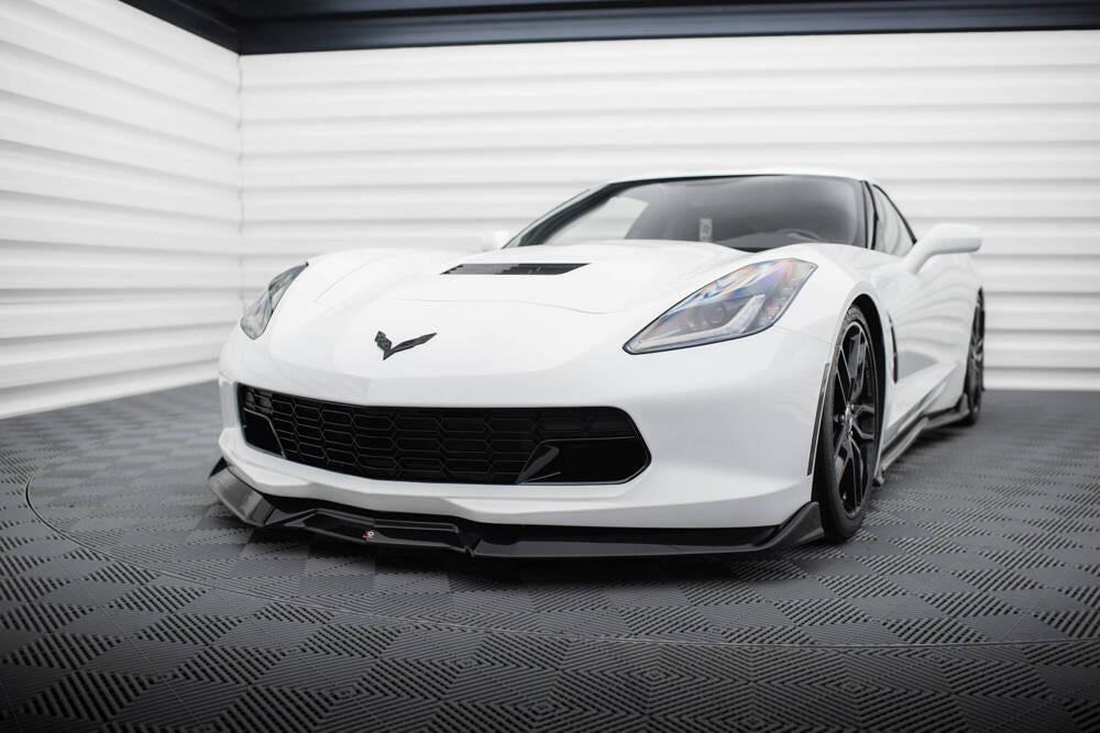 Voorlip sideskirt diffuser spoiler - Corvette C7 13-19, Ophalen of Verzenden