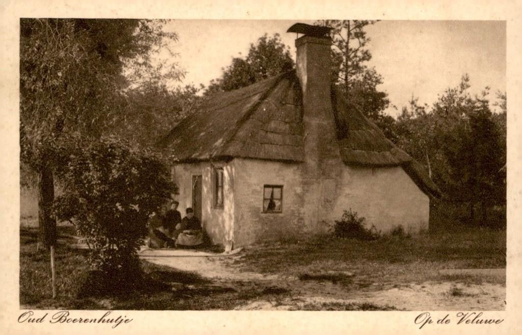 Nunspeet Oud Boerenhuisje op de Veluwe # 58, Verzamelen, Verzenden, 1920 tot 1940, Ongelopen, Gelderland