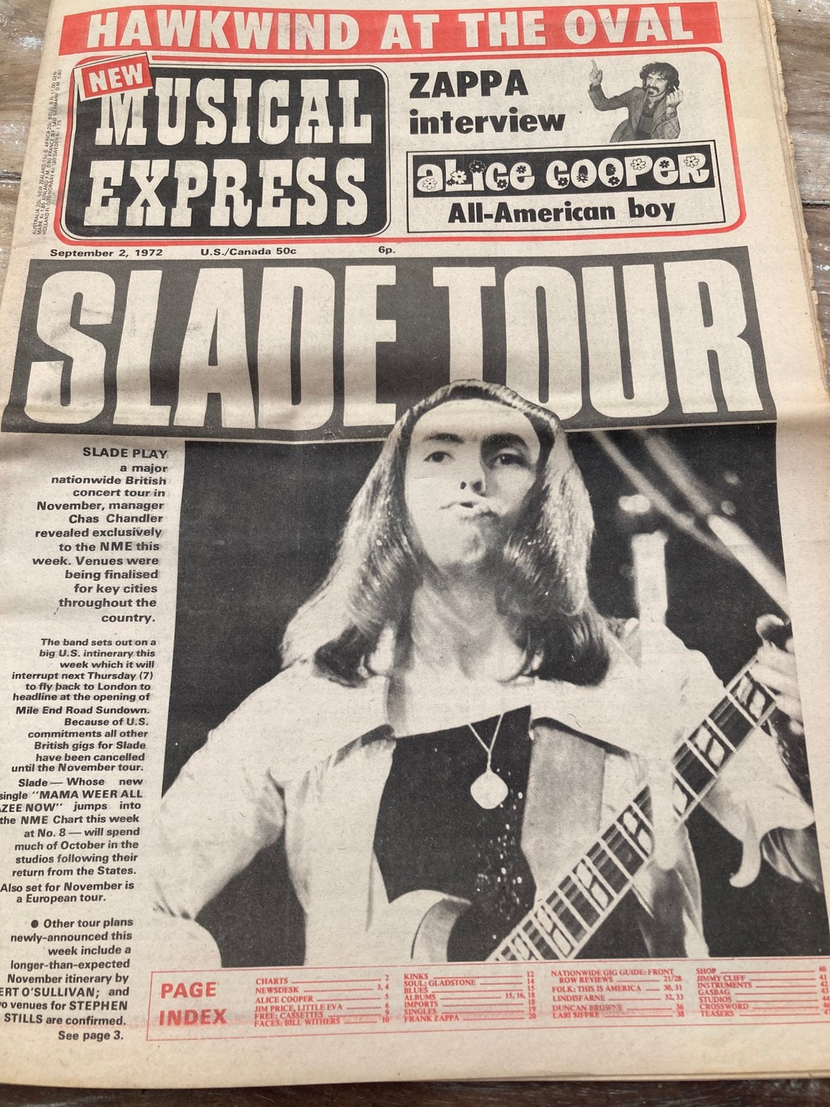 NME 1972 ALICE COOPER Jackson Browne FREE Duncan Browne, Boeken, Tijdschriften en Kranten, Ophalen of Verzenden, Gelezen, Muziek, Film of Tv