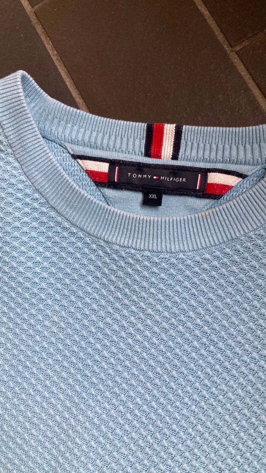 Trui Tommy Hilfiger, Kleding | Heren, Ophalen of Verzenden, Zo goed als nieuw, Overige maten, Blauw