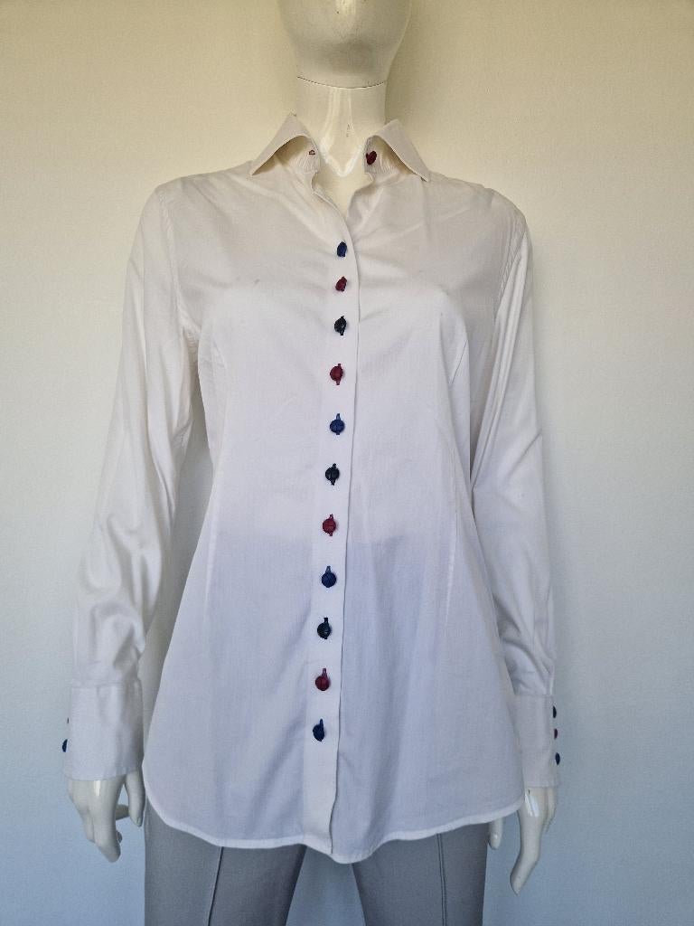Cavallaro Napoli blouse. Maat 38, Wit., Maat 38/40 (M), Nijmegen, Wit, Ophalen of Verzenden