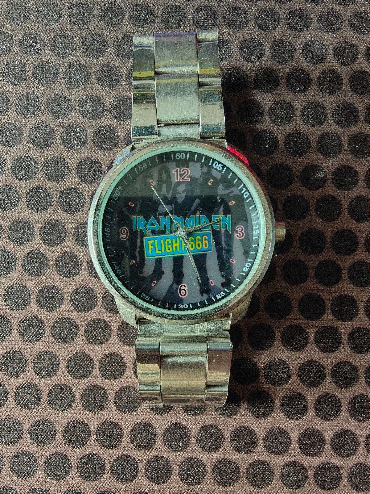 Iron Maiden Flight 666 Horloge - Collector's Item, Overige merken, Staal, Staal, Polshorloge