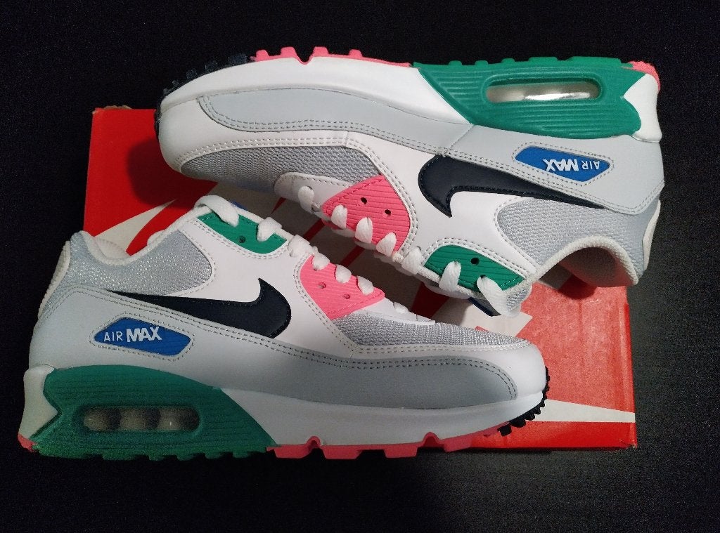 Nike Air Max 90 South Beach/Water Melon AJ1285-100 (NIEUW!), Kleding | Dames, Schoenen, Verzenden, Wit, Nike, Nieuw