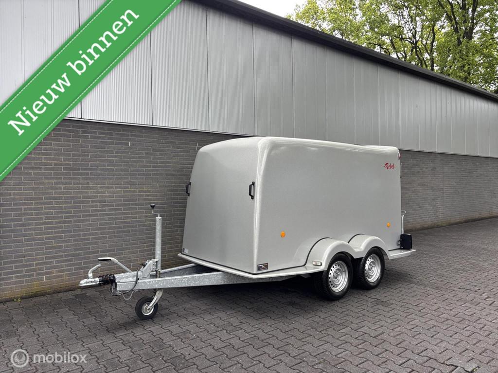 Rebel 2000 kg gesloten aanhanger metallic lak + oprijklep!, Auto diversen, Aanhangers en Bagagewagens, Gebruikt